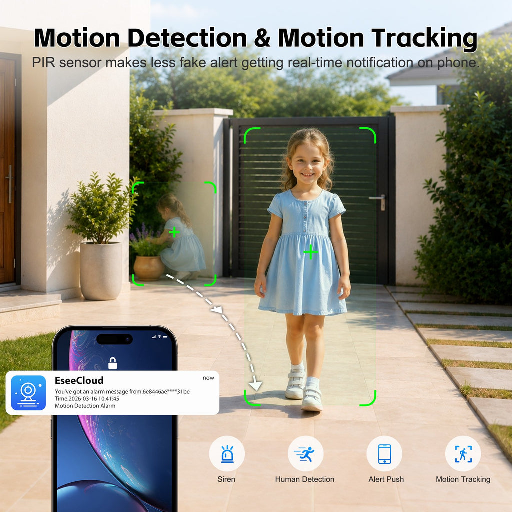 CiKiKWXO 2.5K Light Bulb Security Camera, 5G& 2.4GHz WiFi Dual Band Camera, 360° Wireless Outdoor Camera with Full-Color Night Vision, Motion Detection, Easy Install for Home Security