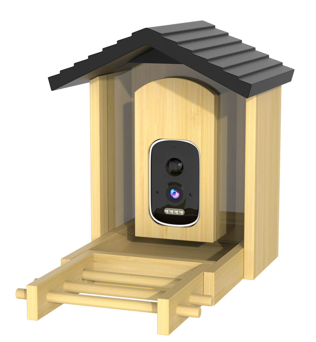 cikikwxo AI Smart Bird Feeder Camera | Solar Powered, AI Bird Identification, 2.5K HD