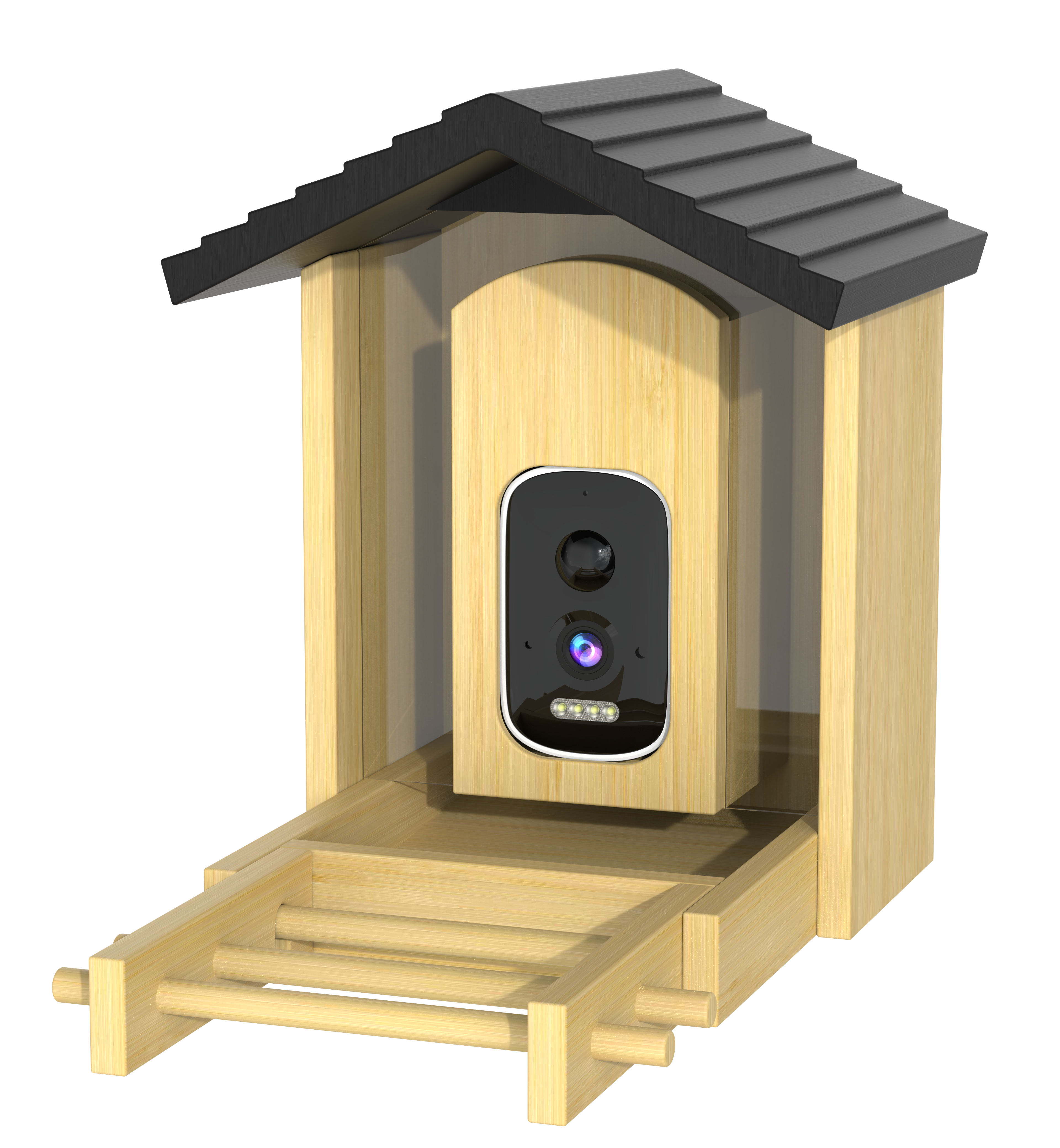 cikikwxo AI Smart Bird Feeder Camera | Solar Powered, AI Bird Identification, 2.5K HD