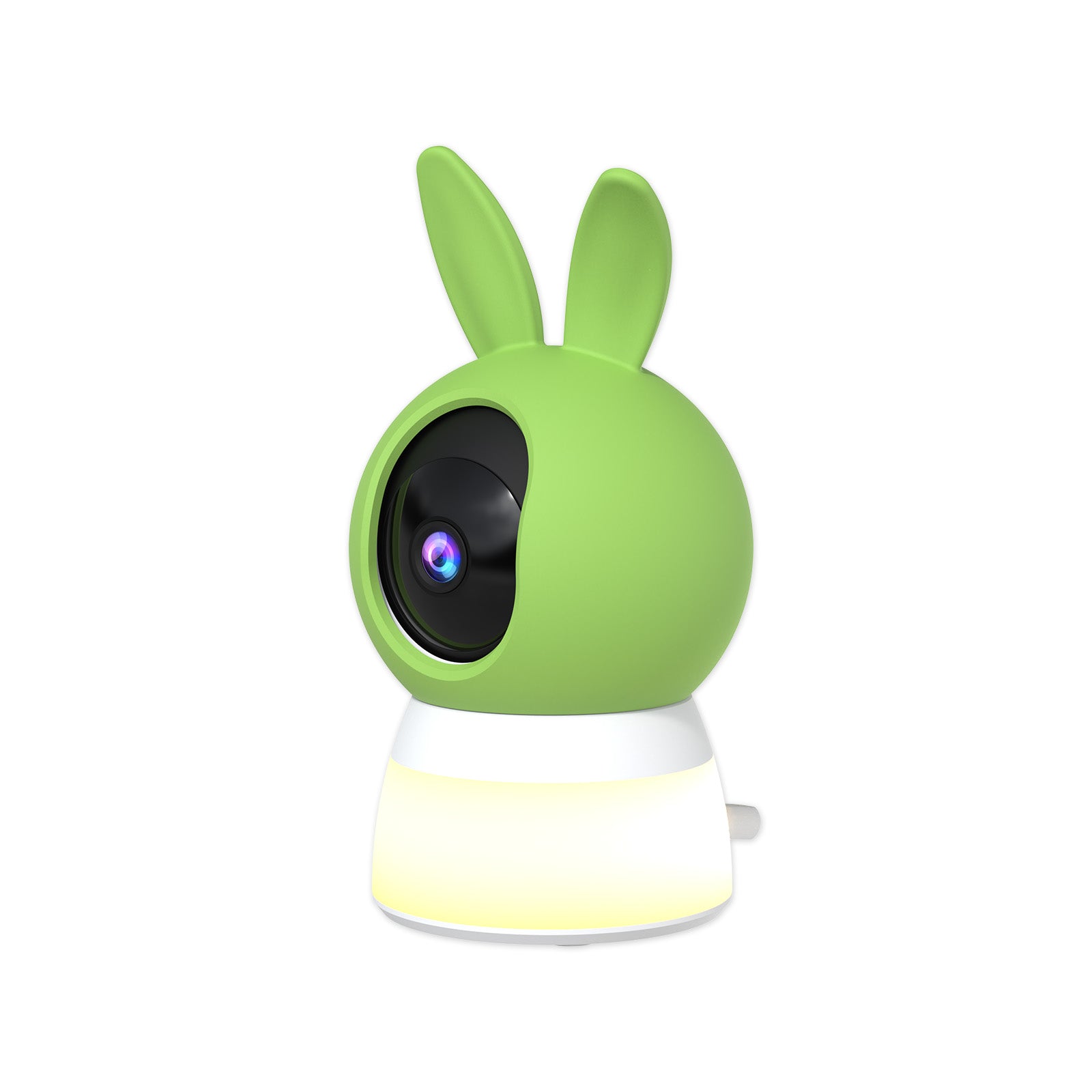 CiKiKWXO 2K 3MP Baby Monitor Camera with Night Light, 2.4G/5G Dual Band WiFi, 360° PTZ, Cry Detection, Two-Way Audio, Temp/Humidity Sensor, Color Night Vision, Local/Cloud Storage, Works with Alexa & Google Home