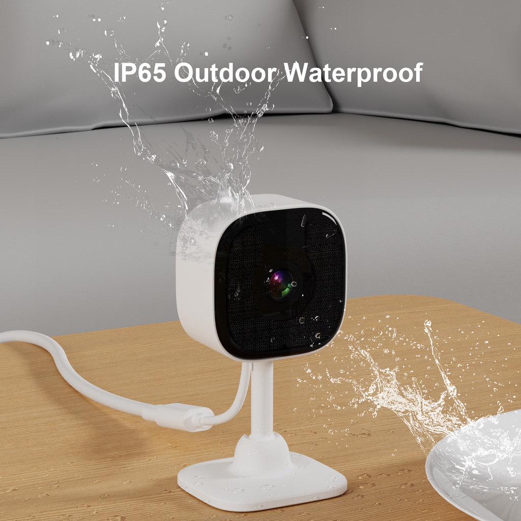 cikikwxo Window Security Camera | 2.5K HD AI Night Vision, Two-Way Audio, Easy Install