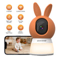 CiKiKWXO Smart Home Indoor Camera, Color Night Vision with Soft Lighting, Wired 2.5K HD Security Surveillance Camera with Motion Detection and Tracking, Crying Detection
