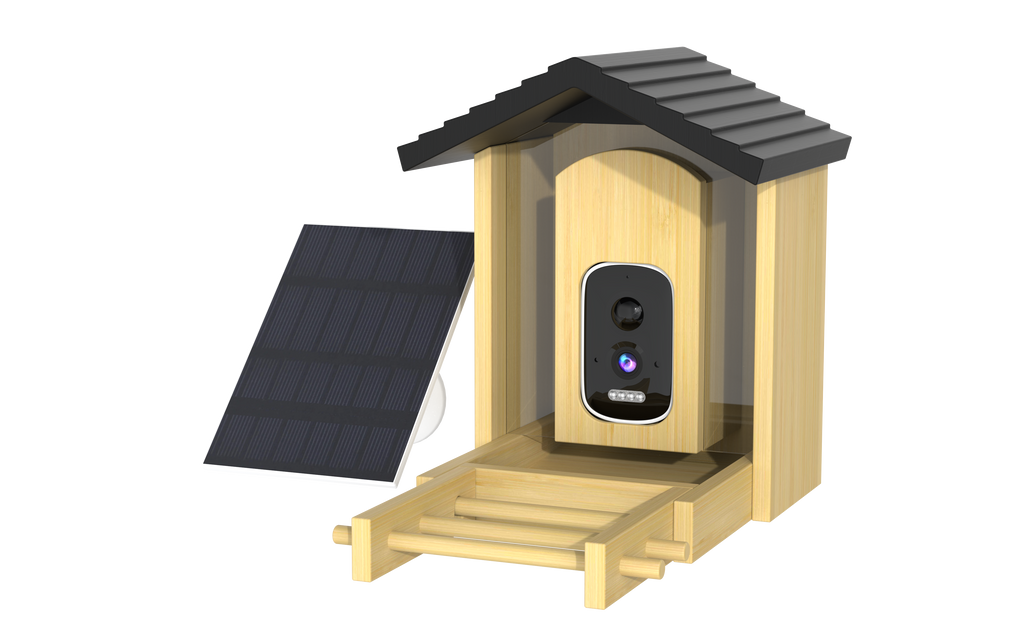 cikikwxo AI Smart Bird Feeder Camera | Solar Powered, AI Bird Identification, 2.5K HD